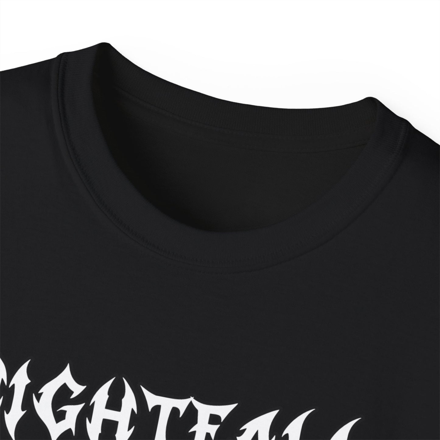 Nightfall TX Skull Tee – "Silent During the Day, Active by Night" Gothic Graphic T-Shirt