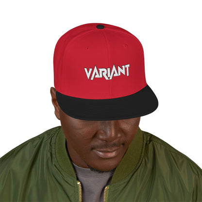 Variant Snapback Hat — Two-Tone Embroidered "WANT" Streetwear Cap