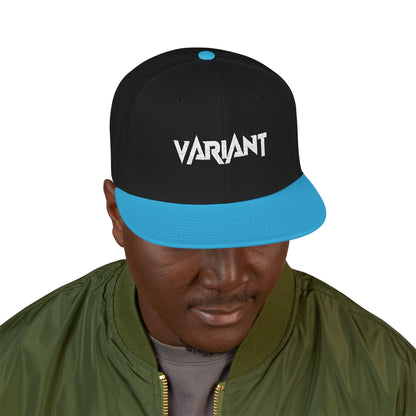 Variant Snapback Hat — Two-Tone Embroidered "WANT" Streetwear Cap