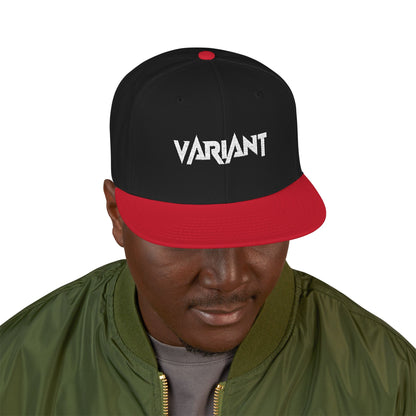 Variant Snapback Hat — Two-Tone Embroidered "WANT" Streetwear Cap