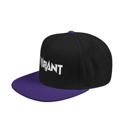 Variant Snapback Hat — Two-Tone Embroidered "WANT" Streetwear Cap